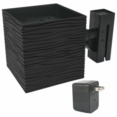 Filter/Light Cube with Power Supply & Media for Chi II Aquarium Kit, 5 US Gal / 19 L, Black replacement part