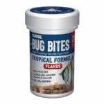 Fluval Bug Bites Tropical Flakes are an Insect Larvae based Fish Food that are formulated to address the natural, insect-based feeding habits of fish and include a balanced mix of premium proteins, vitamins and minerals for complete daily nutrition.