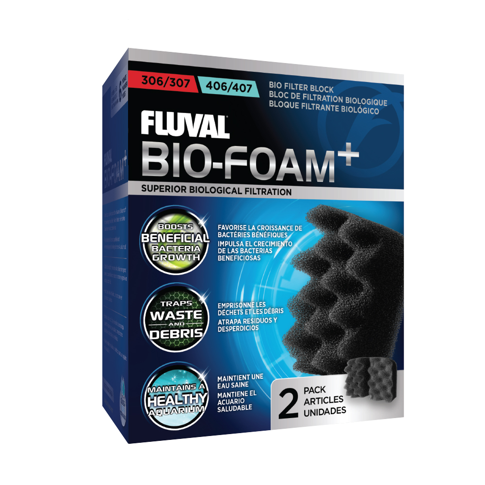 Bio-Foam+ for 306/406, 307/407 Canister Filter, 2-Pack - Fluval Aquatics UK