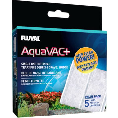 AquaVAC+ Fine Filter Pad is Designed for use with the Aquavac+ Water Changer & Gravel Cleaner (Item # 11064)
