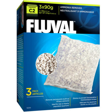 Designed for use with the Fluval C2 Power Filter, C2 Ammonia Remover effectively removes and controls ammonia and nitrite, which occur naturally as waste breaks down in an aquarium and are toxic to fish and plant life.