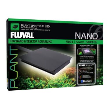 Operated exclusively via the FluvalSmart App on your mobile device, Fluval Plant Nano LED is designed to help you grow bigger, more vibrant plants in a small freshwater aquarium.