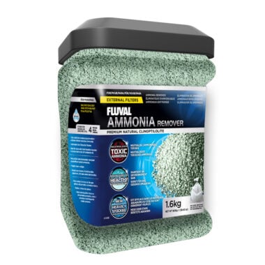 Fluval Ammonia Remover is a natural ion-exchange media designed to remove toxic ammonia as water passes over it.