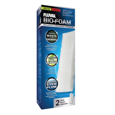 Fluval Bio-Foam is Designed specifically for the Fluval 206/207-306/307 performance canister filters, Bio-Foam captures large particles and debris for effective mechanical filtration.
