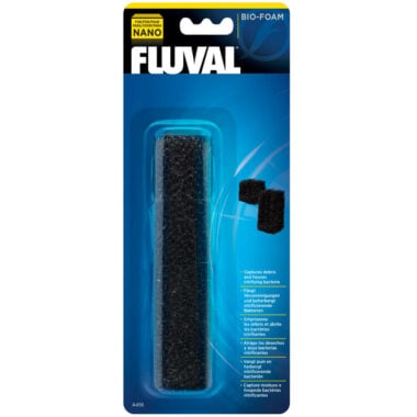 Fluval Bio-Foam is Designed specifically for the Fluval Nano filter (Item #A455), this Bio-Foam traps debris for effective mechanical filtration.