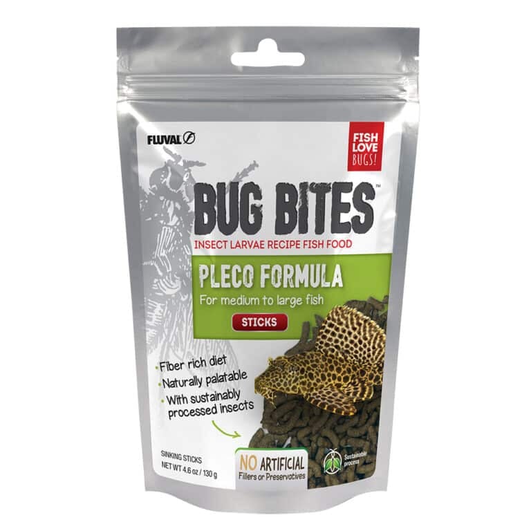 Bug Bites Pleco Sticks, 4.6 oz / 130 g - Fluval USA