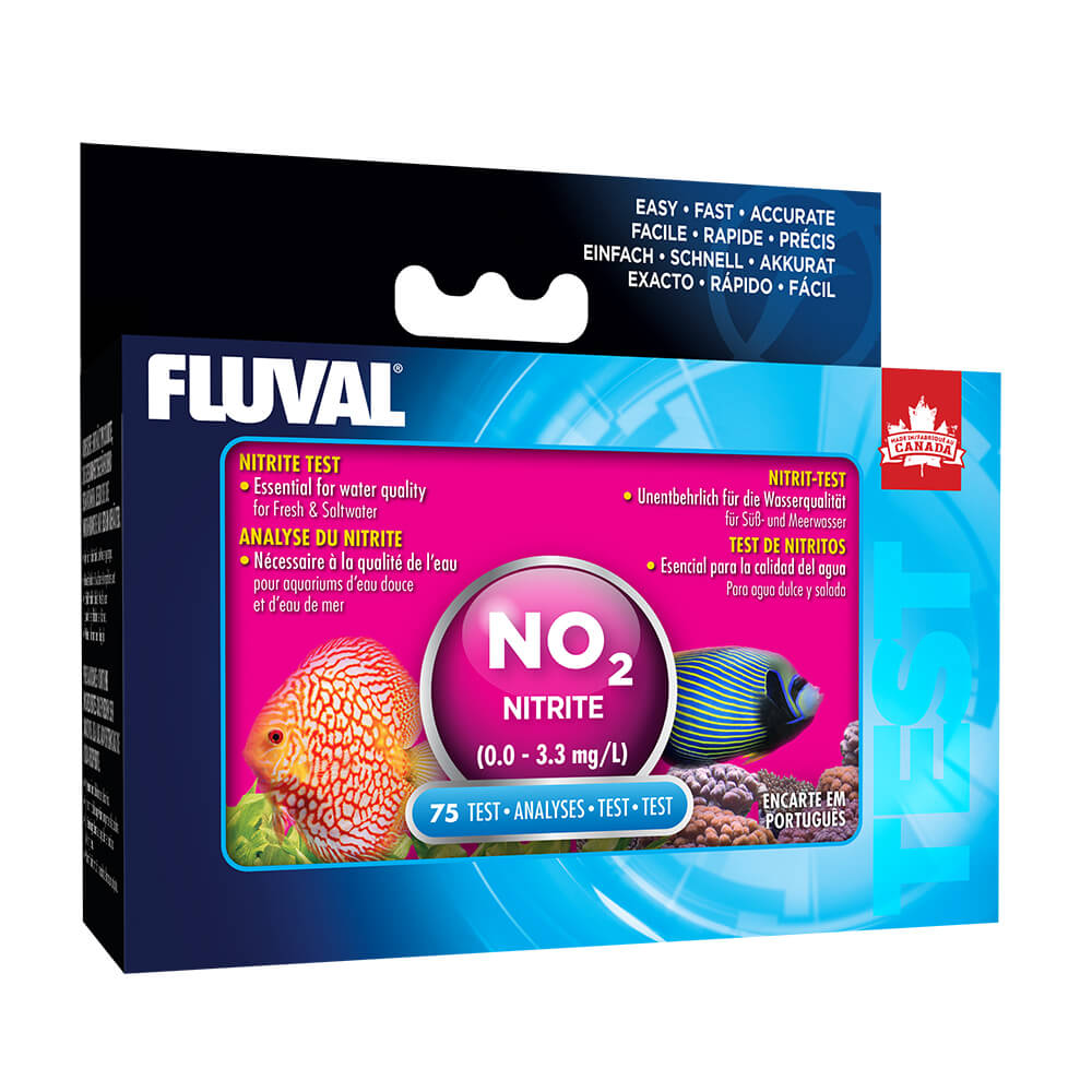 Nitrite Test Kit, 0.0-3.3 mg/L, 75 Tests - Fluval USA