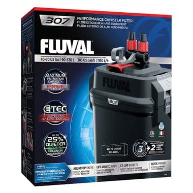 Fluval 307 Canister Filter incorporate the power and reliability you’ve come to expect from the leader in aquatic filtration, but it also features several new performance upgrades that make it up to 25% quieter and more robust, energy-efficient, Flexible and easier to use than ever before.