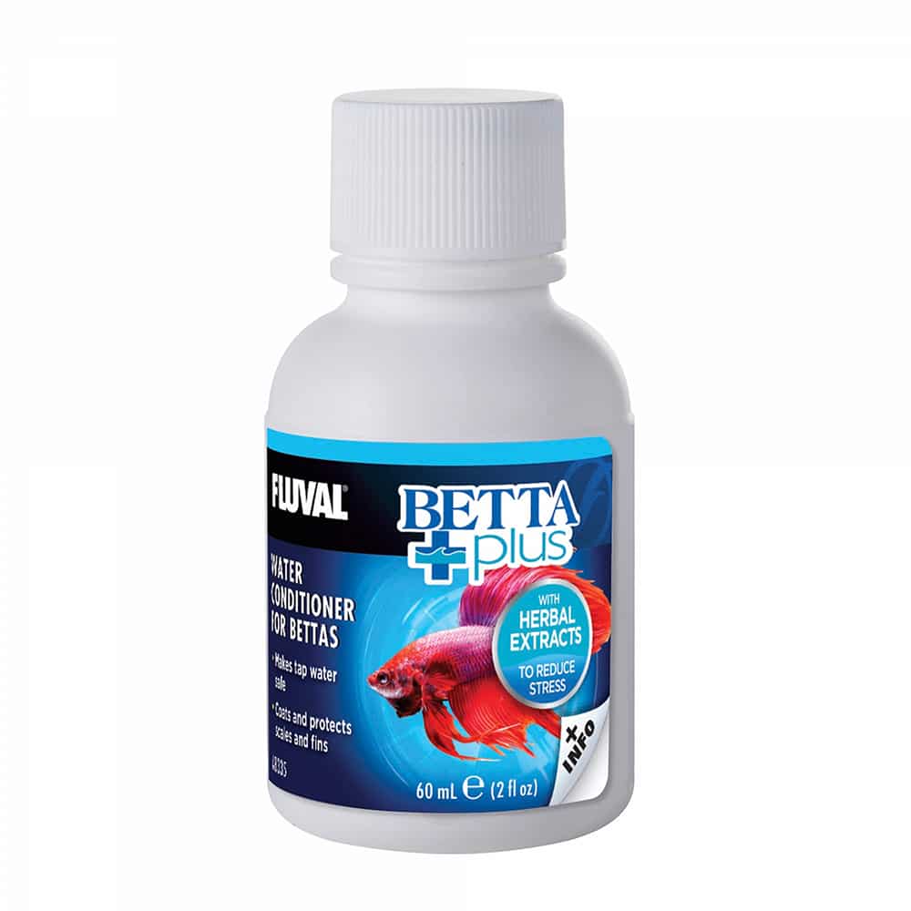 Fluval Betta Plus Water Conditioner makes tap water safe for Bettas and protects scales and fins