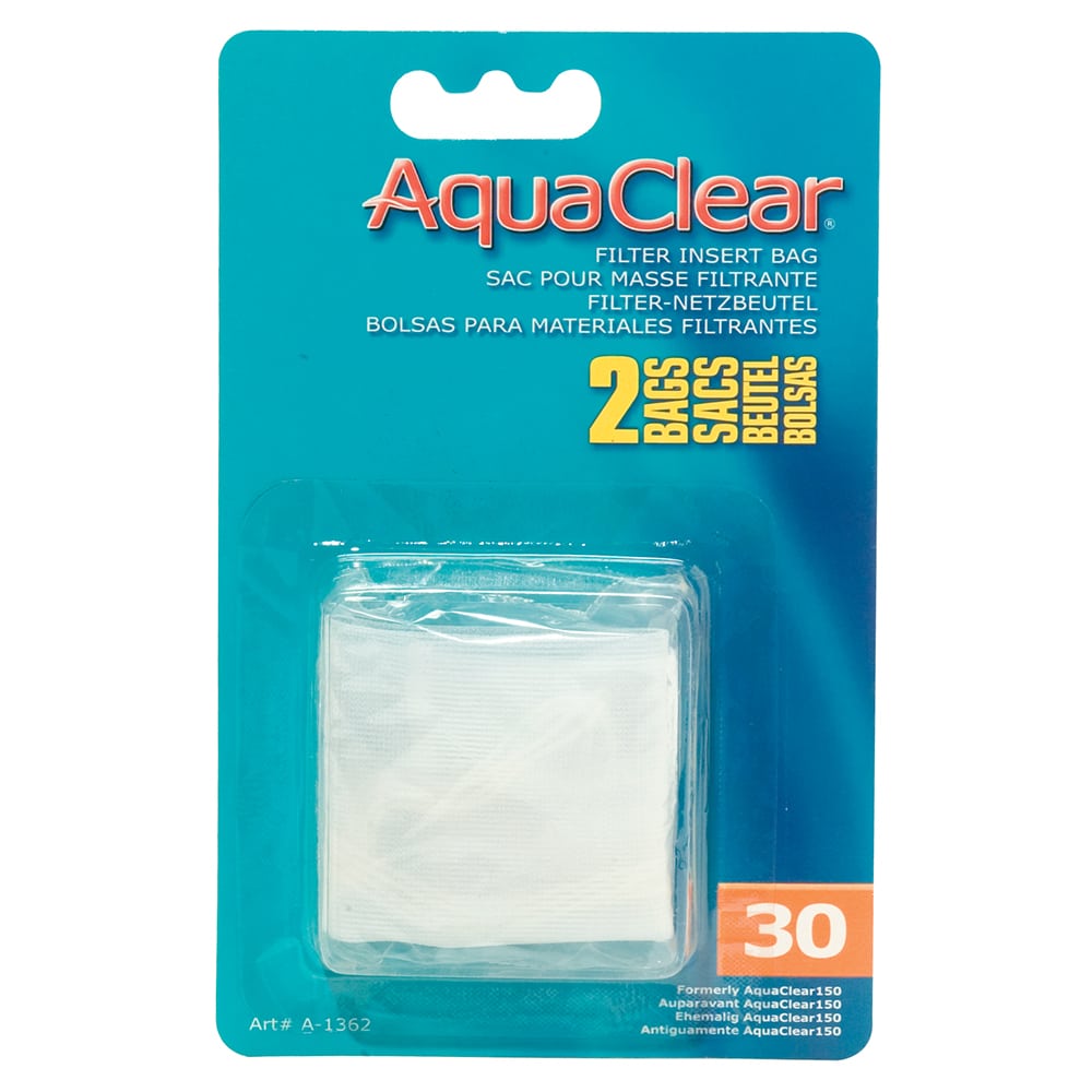 Nylon Filter Media Bags for AquaClear 30 Power Filter, 2 Pack replacement part