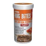 Fluval Bug Bites Goldfish Flakes are an Insect Larvae based Fish Food that are formulated to address the natural, insect-based feeding habits of fish and include a balanced mix of premium proteins, vitamins and minerals for complete daily nutrition.