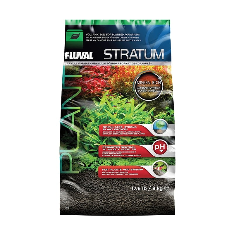 Collected from the mineral-rich foothills of Mount Aso Volcano in Japan, Fluval Stratum makes an ideal alternative substrate for planted aquariums and those featuring shrimp.