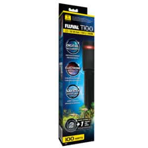 T100 Fully Electronic Aquarium Heater, 100W, up to 30 US Gal / 100 L
