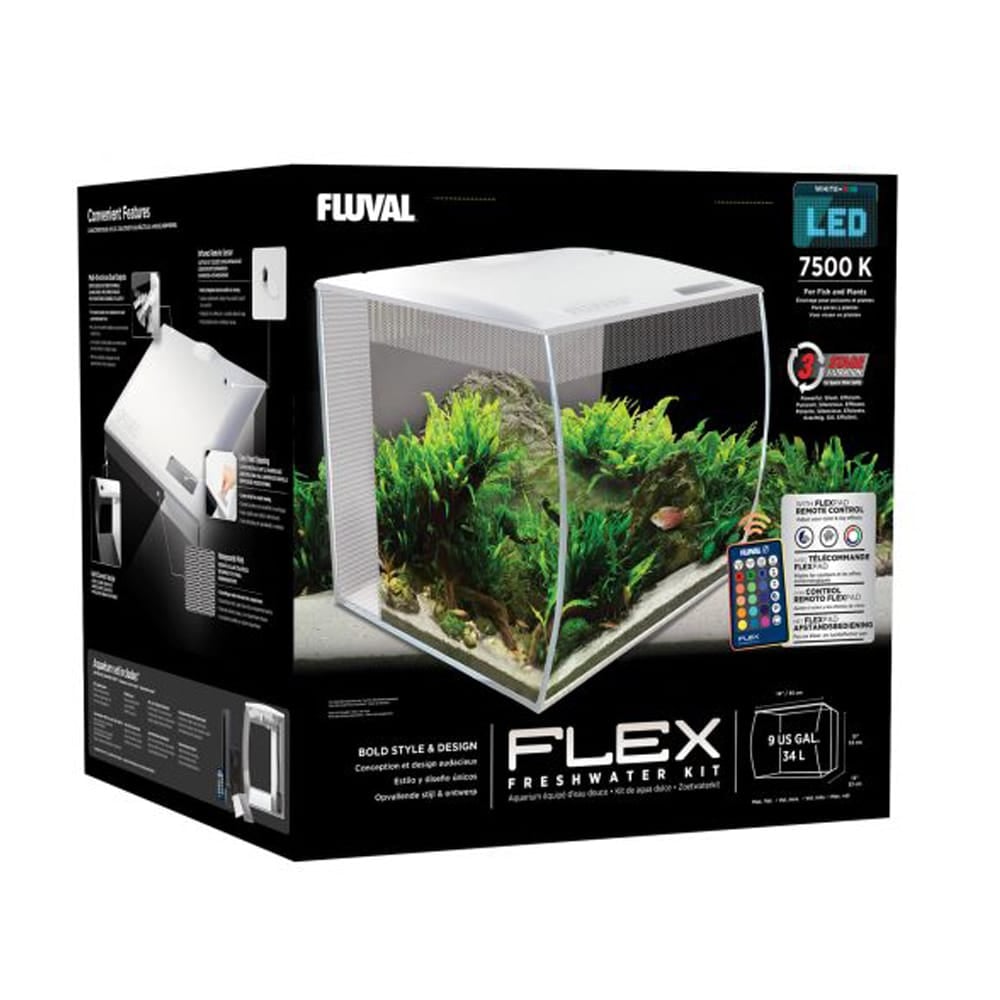 Flex Aquarium - L / 34 Kit, US USA Gal 9 Fluval