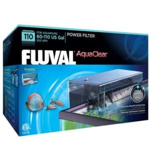 Fluval AquaClear 110 Power Filter with Media, 60-110 US Gal / 227-416 L