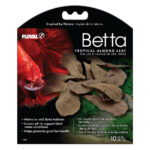 Native to wild Betta habitats, Tropical Almond Leaves will bring a natural look to your aquarium while helping to establish ideal water conditions. They release tannins and other beneficial compounds that will help boost the immune system of your fish, lower their stress and tint the water a beautiful shade of amber.