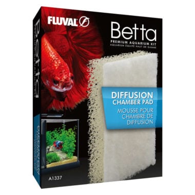 Fluval Betta Diffusion Chamber Pad is the final filtration step in the betta premium aquarium kit.