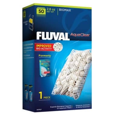 Fluval AquaClear 50 BIOMAX Filter Insert provides an optimal environment for the colonization and growth of beneficial bacteria, which is essential for effective biological filtration and water purification. BIOMAX’s complex bio-ring pore structure allows beneficial, toxin-reducing bacteria to thrive.
