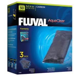 Activated Carbon Insert for Fluval AquaClear 50 Power Filter, 7.4 oz / 210 g, 3-Pack